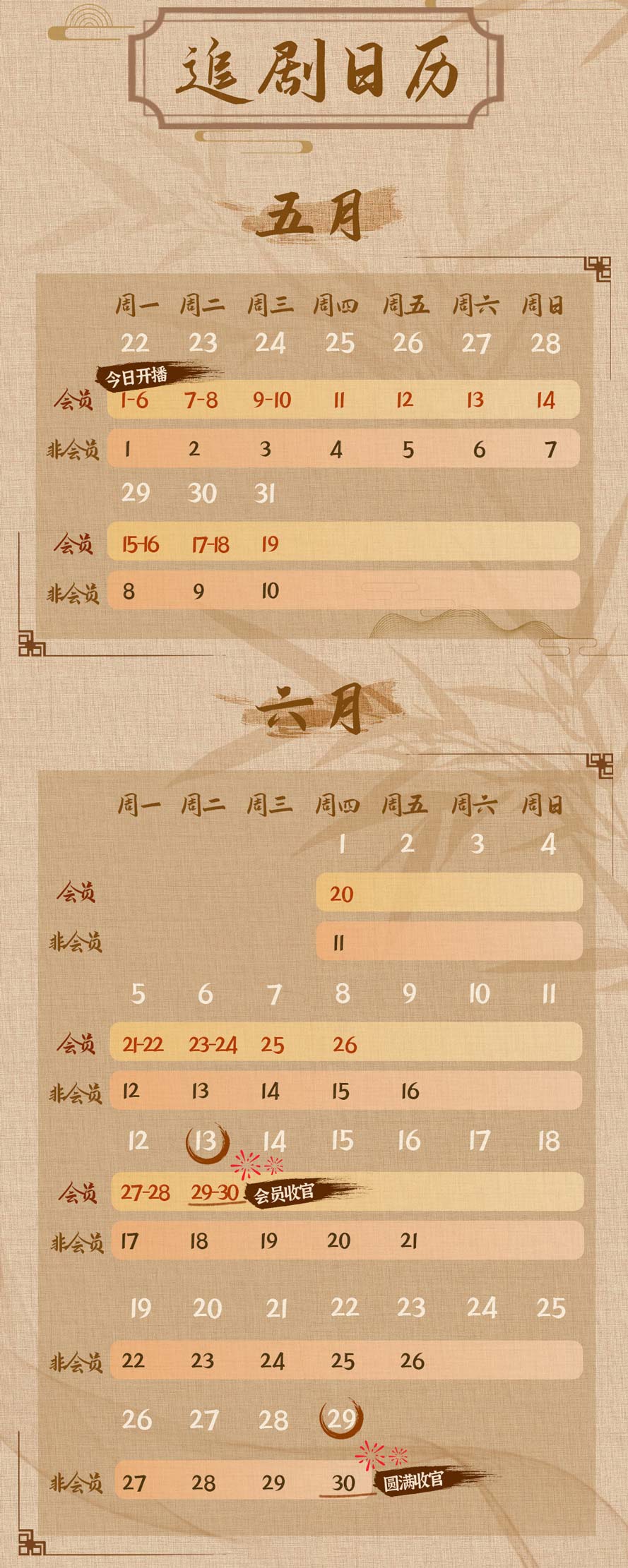 在下李佑 追剧日历