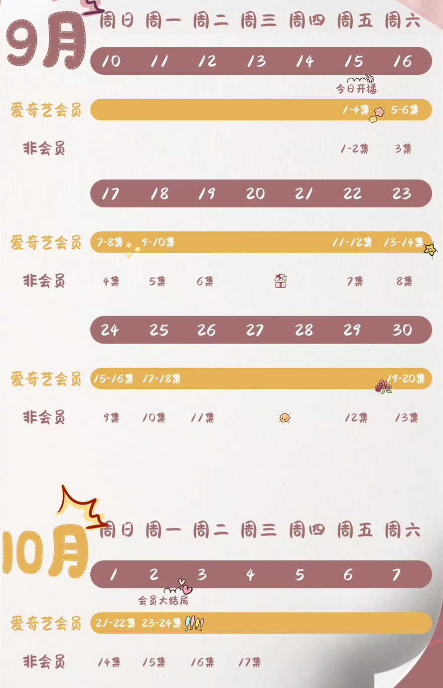 金牌客服董董恩 追剧日历